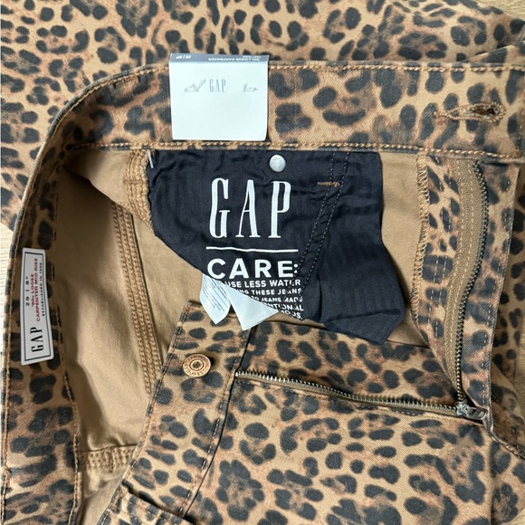 NWT GAP Mid Rise '90s Loose Cheetah Cargo Jeans Pants Women’s Size 29 (8P) $98 - Picture 8 of 11